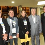 Paulo Angeli recebendo jornalistas na abertura solene do Festival