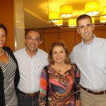 Usha Pitts, Márcio Guedes da ABIH-RN, Diassis Rosado, presidente da ABAV-RN e o diretor geral do SERHS, Ernest Guitart