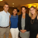 Diretor geral do SERHS Natal Grand hotel, Ernest Guitart, Dorinha Nascimento gerente Tour & Travel do SERHS, Usha Pitts , a cônsul e Cristina Lira