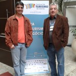 Marcelo Borella do Ministério do turismo e Paulo Angeli,idealizador e coordenador do festival de turismo das Cataratas 