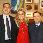 Vinicius Correa, gerente geral do TRYP Jesuino Arruda hotel, Cristina Lira e o presidente da ABAV nacional, Antonio Azevedo