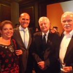 Diretor de vendas da América do Sul da TAP, Mário Carvalho, Carlos Paneiro, o diretor de Comunicação, Antonio Monteiro e  jornalista Carol Morgado