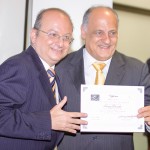 Ovadia Saadia com Sergio Schidt da empresa Recoma