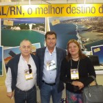 Sérgio Boffa, diretor do Praia Bonita resort & Conventions, secretário de turismo do RN, Ruy Gaspar e Viviane do Prai Bonita 