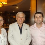 Luzana Henrique, Gilberto Sabino e o diretor da Aliança Francesa de Natal, David Seve