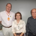 Gerente comercial da Gol no RN, Breno Pahim, presidente da ABAV-RN, Diassis Rosado, o secretário de turismo de Mossoró, Rútilo Coelho