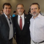 secretário de turismo do RN, Ruy Gaspar e superintendente da Inframérica no RN, Ibernon Gomes e diretor comercial da Inframérica, Roberto