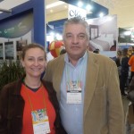 O idealizador e coordenador geral do festival, Paulo Angeli e a assessora de imprensa, Cyntia Braga