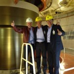 Jorge Sameck, diretor presidente da Itaipu binacional, ministro Henrique Alves e o presidente da Embratur, Vinicius Lummertz