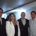 Claiton Armelin, diretor da CVC, Adriana gerente de marketing e vendas Vila Galé, o presidente do grupo, Jorge Rebelo  de Almeida e o diretor da Luck, George Costa