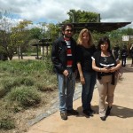 Thiago, eu e Thaisa no Bioparque Temaiken